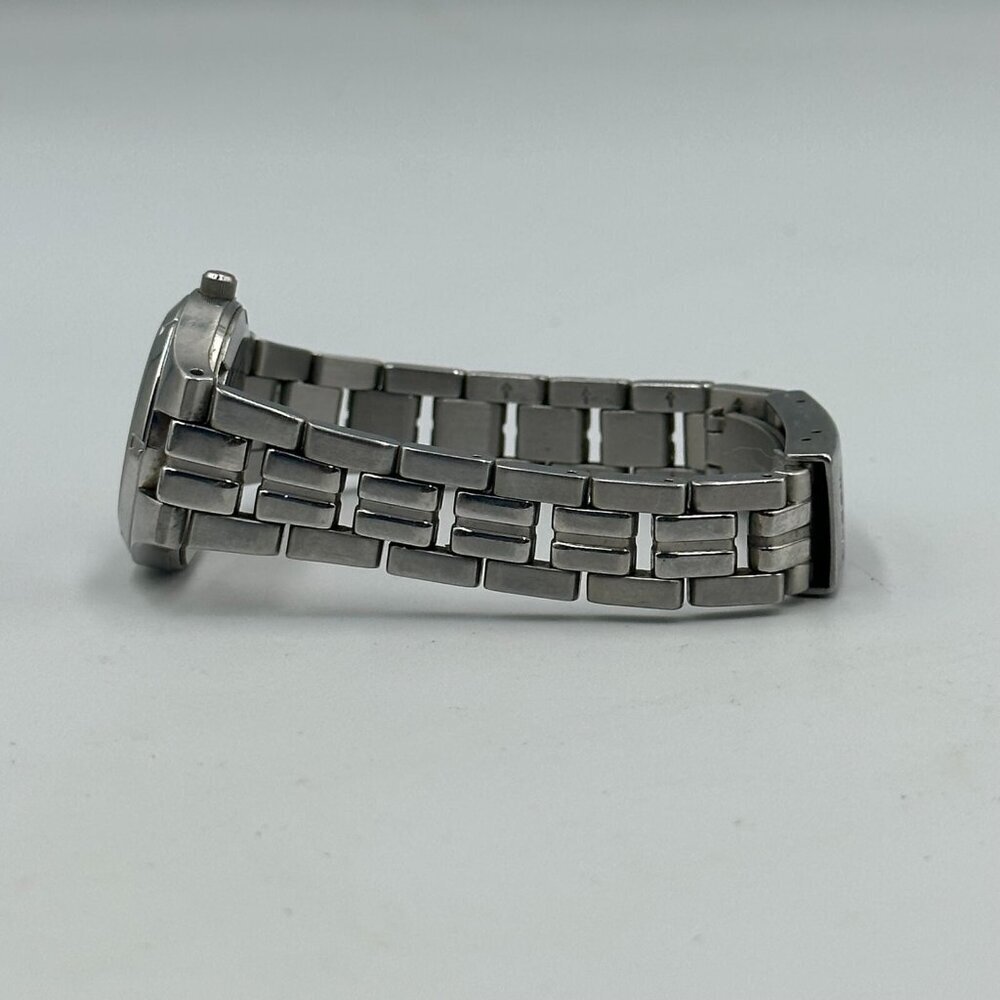 3/$30 Fossil Watch Women Silver Tone White Dial Date Flawed Crystal 7.25" - Picture 8 of 14